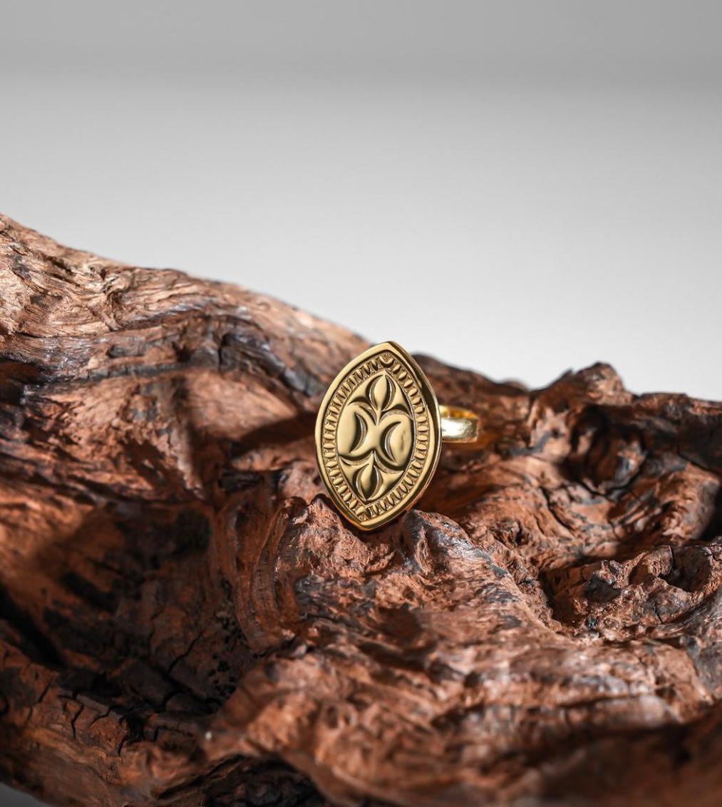 Кольцо Ayim-ai серебро 925 + позолота