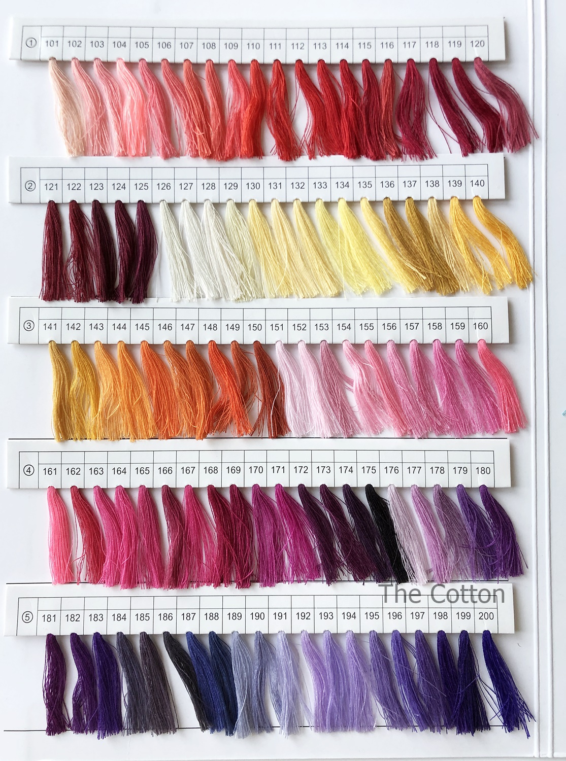 81.1.- Нитки швейні 40/2, котушка 400 ярдів - Палітра 1