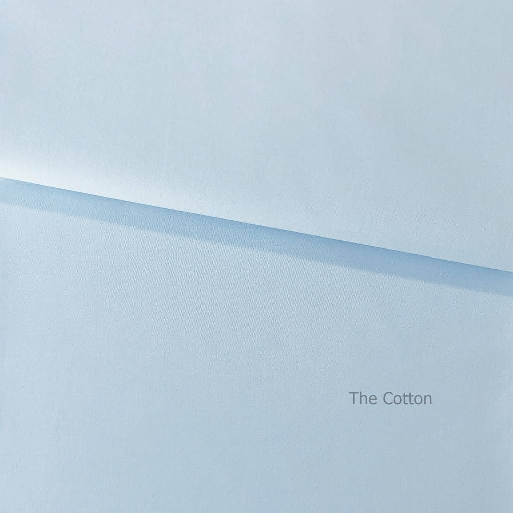 Хлопок Сатин Светло-голубой, натуральная ткань для домашнего текстиля, одежды и рукоделия