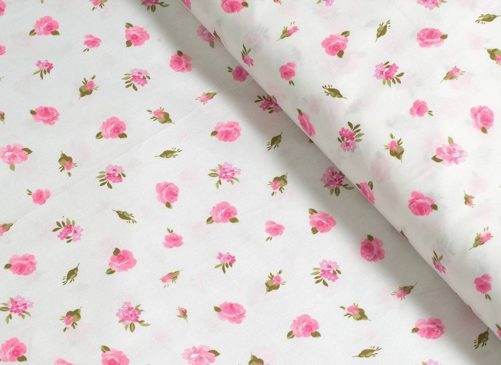 14.216. Сатин - Садові рожеві трояндочки