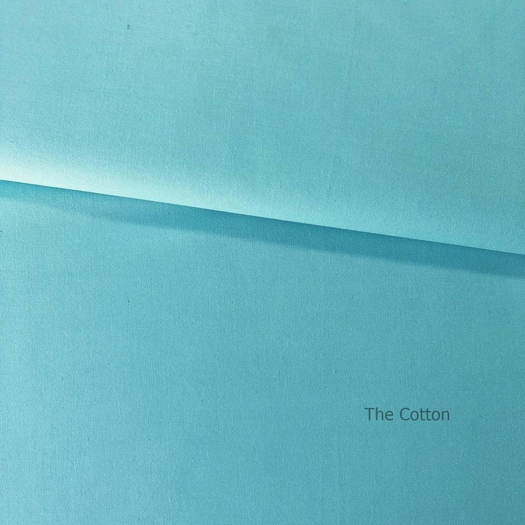 15.10.2. Відрізи бавовни - Сатин однотонний - Бірюзовий