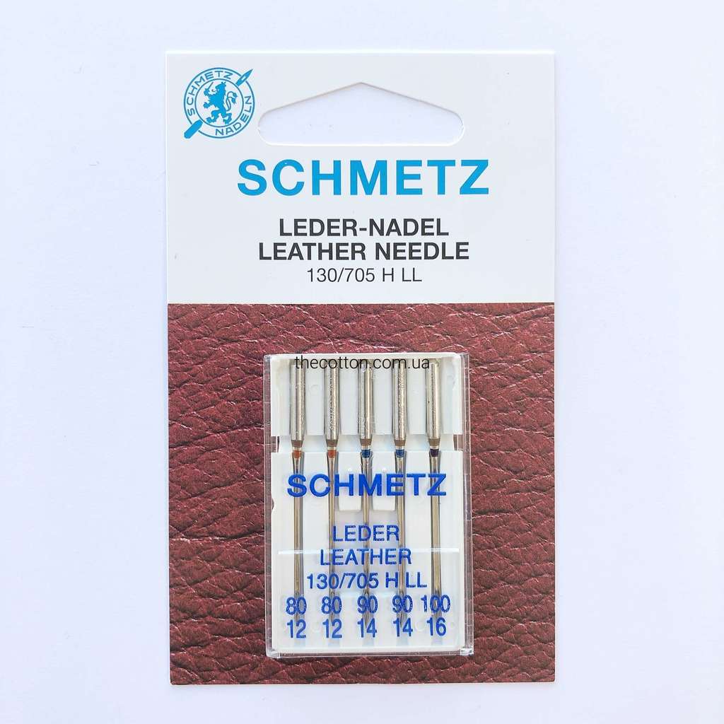 Иглы Schmetz, Германия, для бытовых швейных машин -  Иглы для кожи, Leather