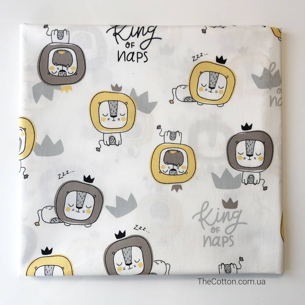 14.336.1. Лоскути - Малюк Король-лев на білому