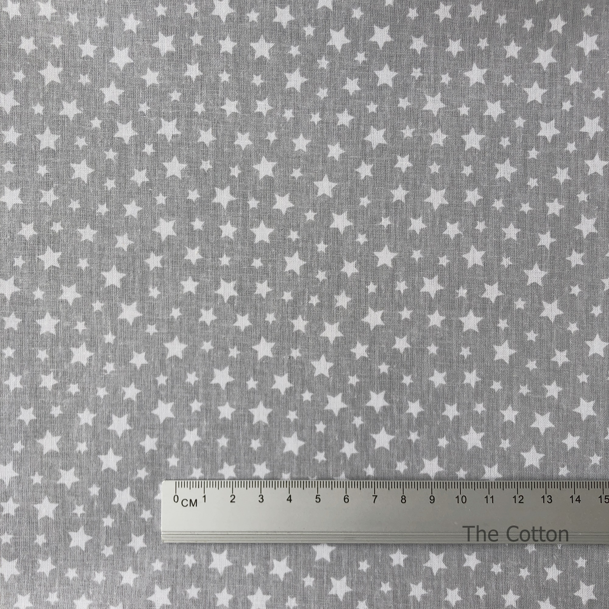 17.134.3. Відрізи бавовни - Бязь - Густі зірочки на сірому