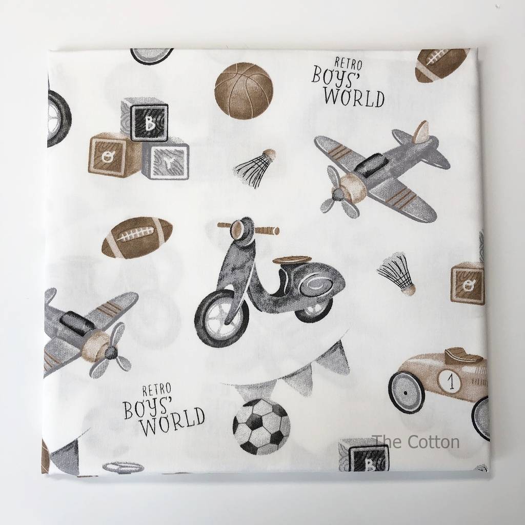 14.508.1. Лоскути - Ретро іграшки, сірі на молоці