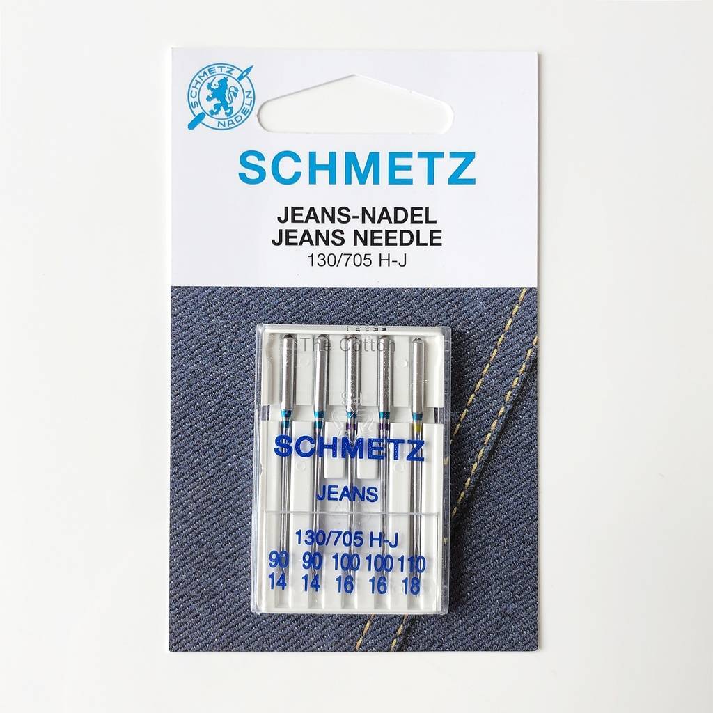 Иглы для денима - джинсовых тканей и других прочных тканей -  Jeans, Номер: 2x90, 2х100, 1х110