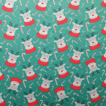 14.506.12. Бавовна Сатін - Олені на зеленому