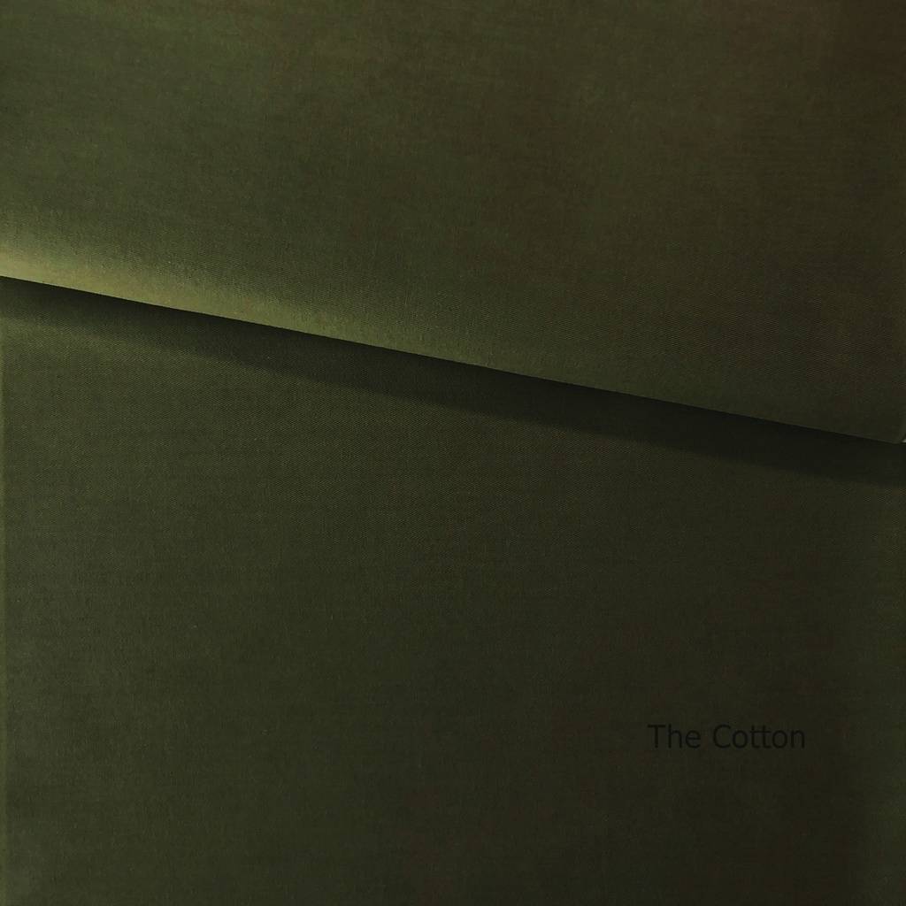 Сатин, хлопок 100% - детские ткани The Cotton - Темно-оливковый хаки