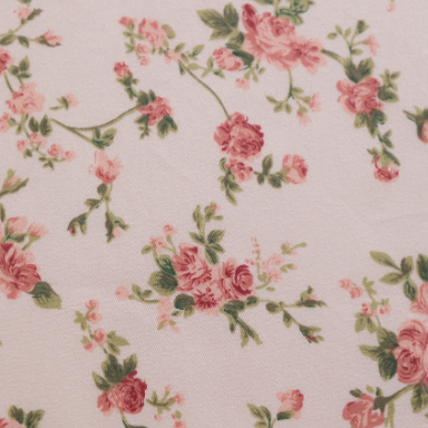 14.276. Відрізи бавовни - Сатин - Трояндочки прованс на кремовому