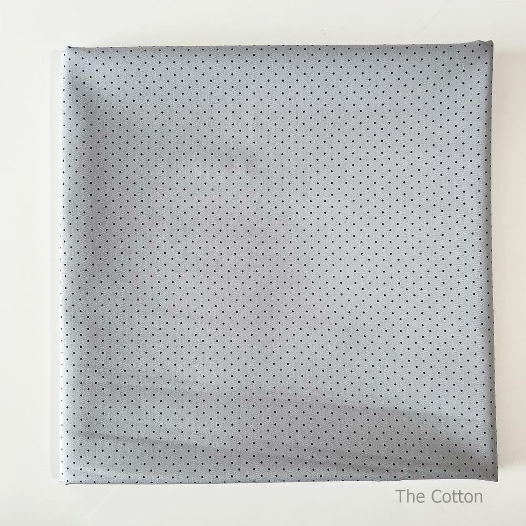 14.114.7. Відрізи бавовни - Сатин - Крапки густі на сірому