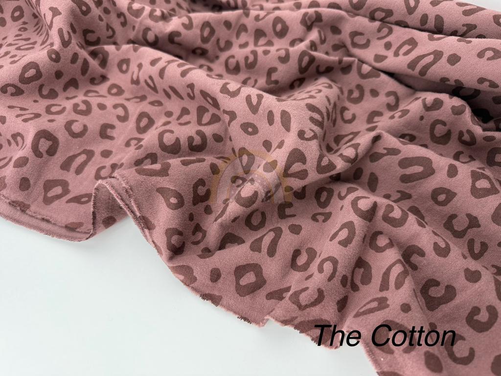 Фланель - Леопард на коричневому