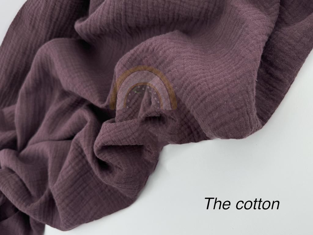 Муслін двошаровий - Темно-коричневий