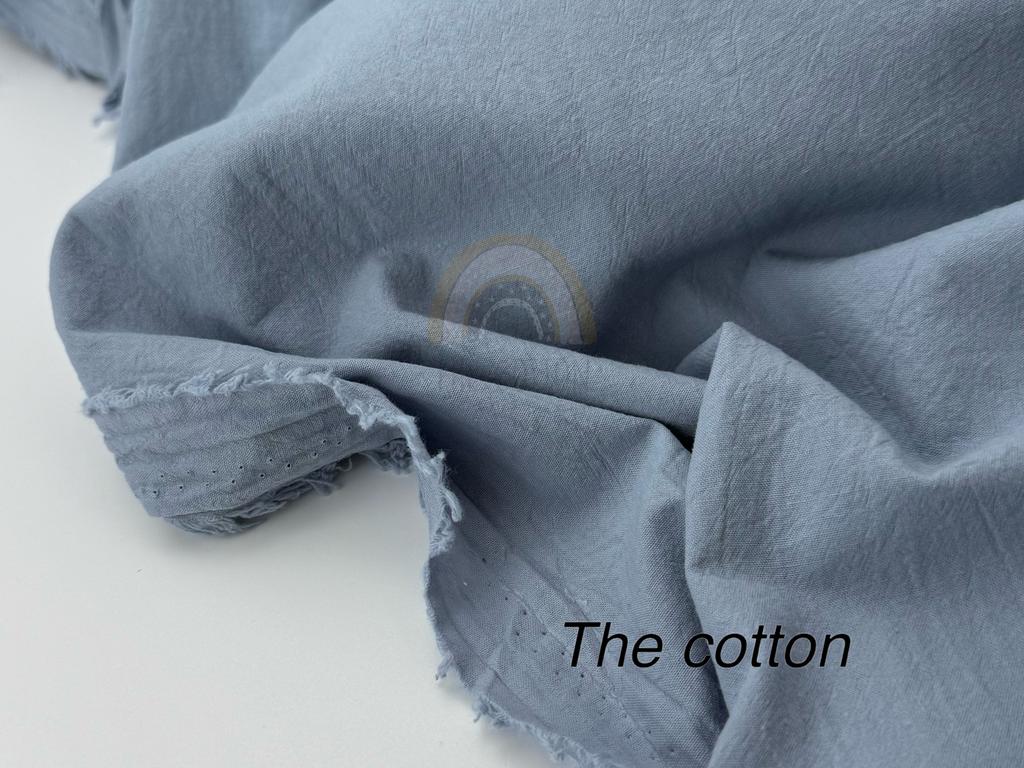 Муслін двошаровий - Сіро-синій (84)