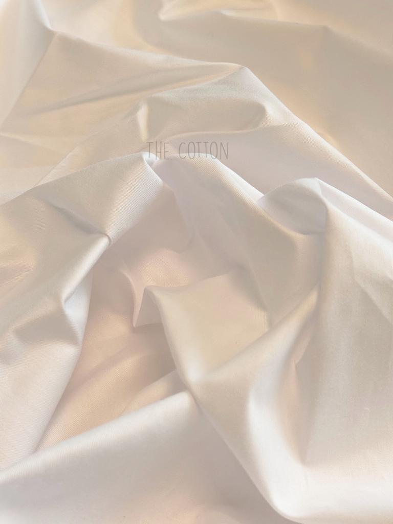 Бавовна Сатин однотон - Білий холодний SO 63