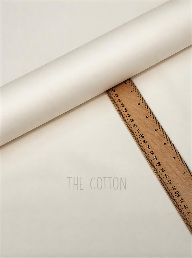 Бавовна Сатин однотон - Молочний SO 374