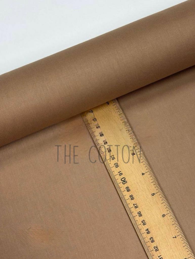 Бавовна Сатин однотон - Коричнева карамель SO 478