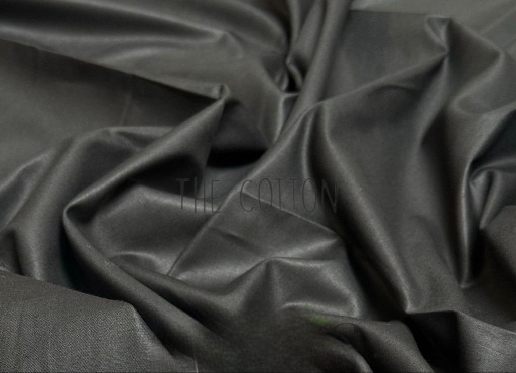 Бавовна Сатин однотон - Чорний SO 74
