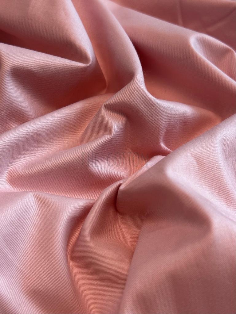 Бавовна Сатин однотон - Пудрово-рожевий SO 611