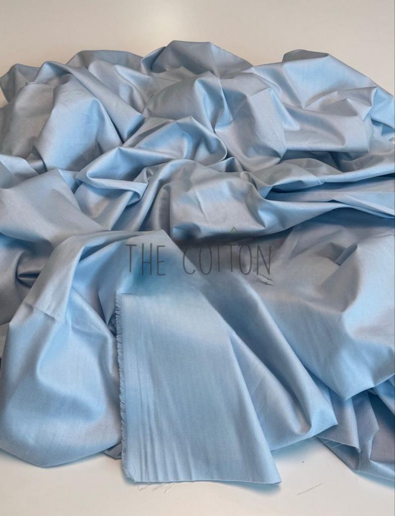 Бавовна Сатин однотон - Блакитний SO 454