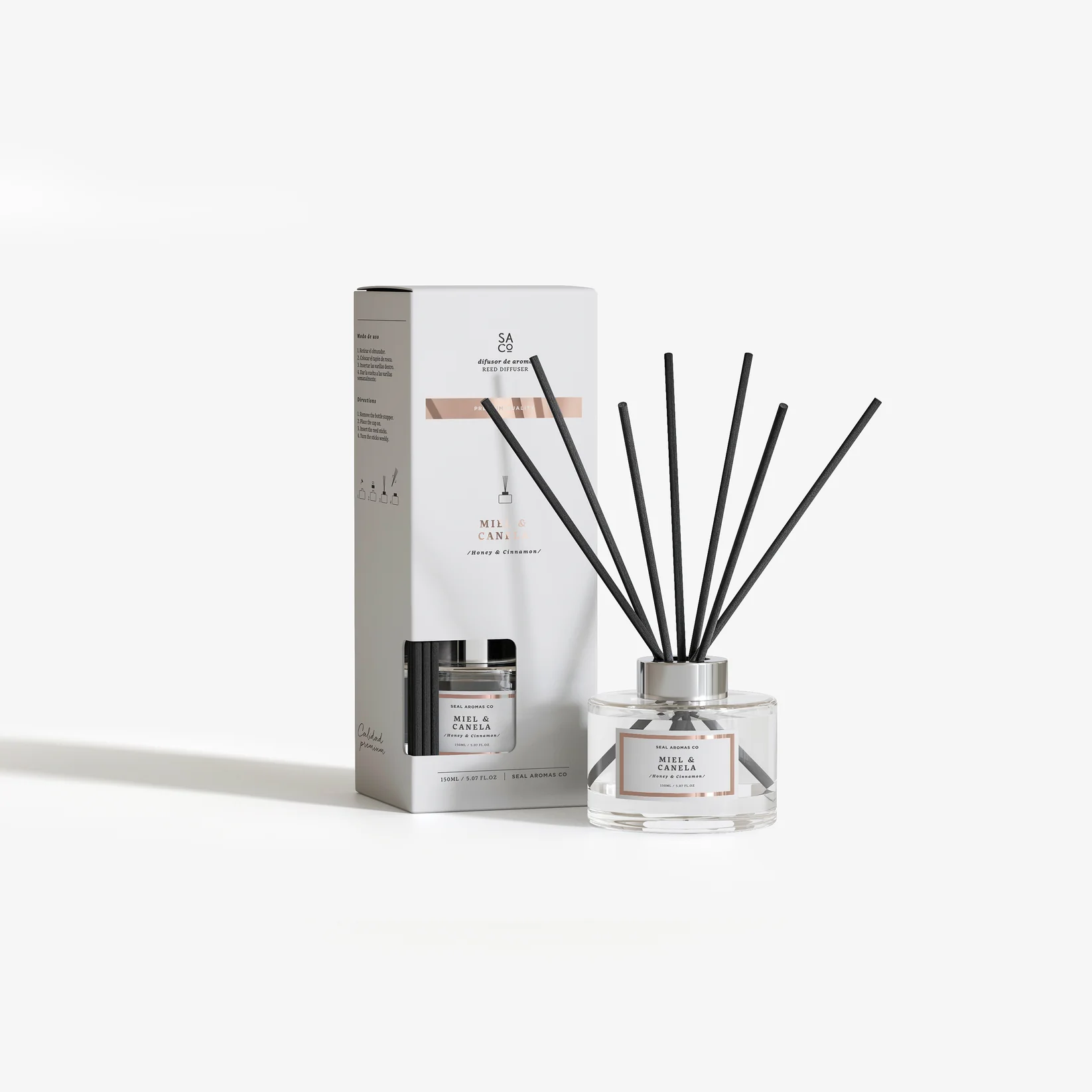 Premium Reed Diffuser - Honey & Cinnamon/Мед и корица 150ml