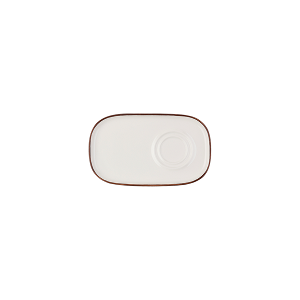 Блюдце прямоугольное 22х13 см ID FINE, Modest Brown (12)