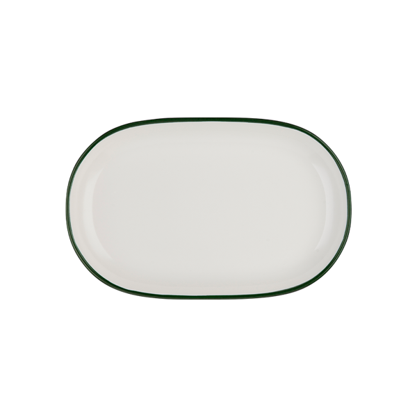 Блюдо овальное 37 см ID FINE, Modest Green (6)