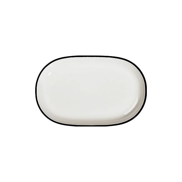 Блюдо овальное 33 см ID FINE, Modest Black (6)