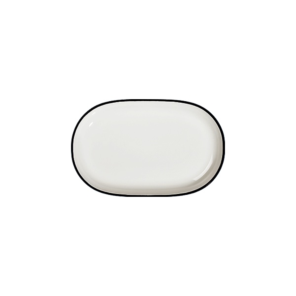 Блюдо овальное 28 см ID FINE, Modest Black (6)