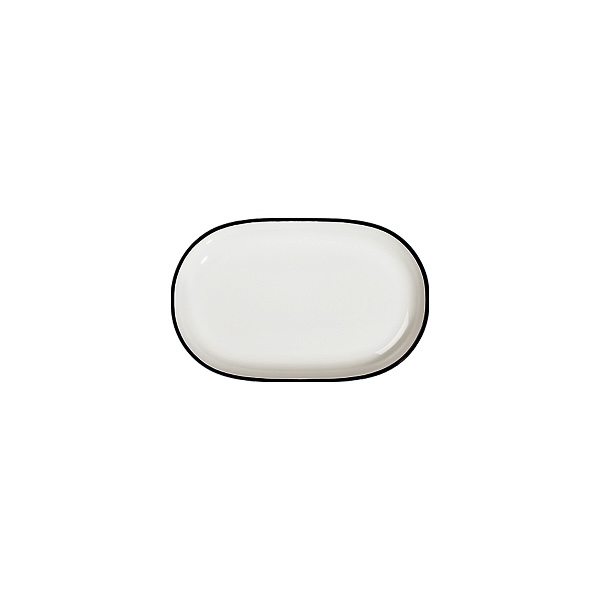 Блюдо овальное 23 см ID FINE, Modest Black (12)