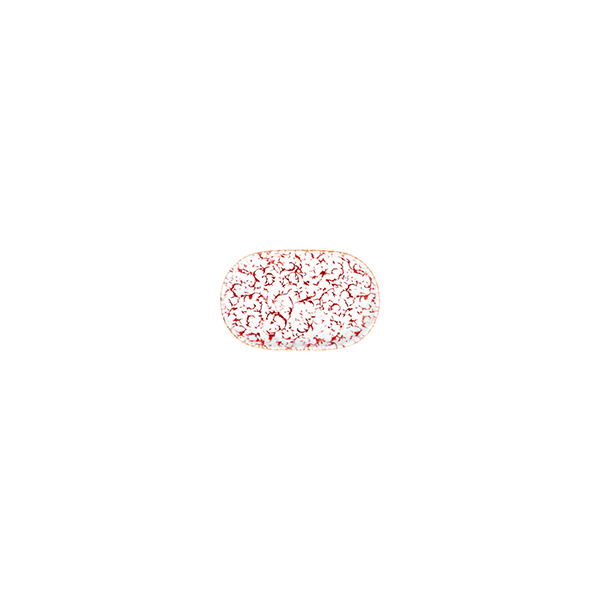 Блюдо овальное 14х9 см ID FINE, Venecia Maroon (12)