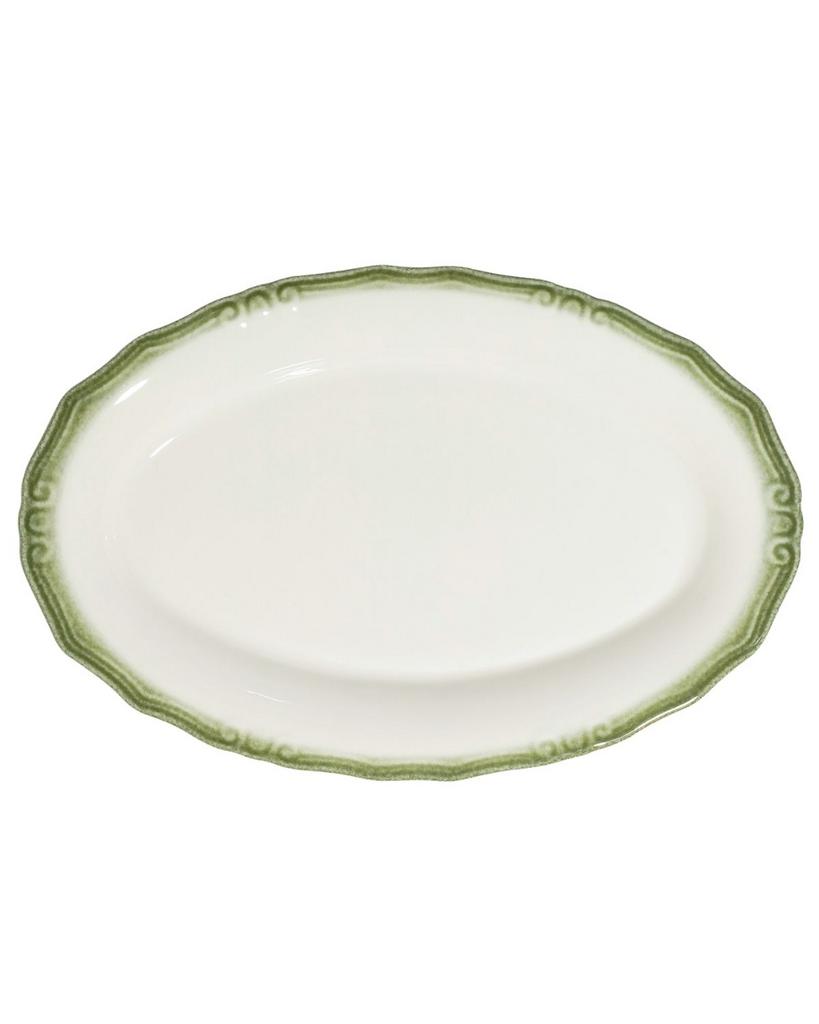 Блюдо овальное 32 см ID FINE, Relic Green (6)