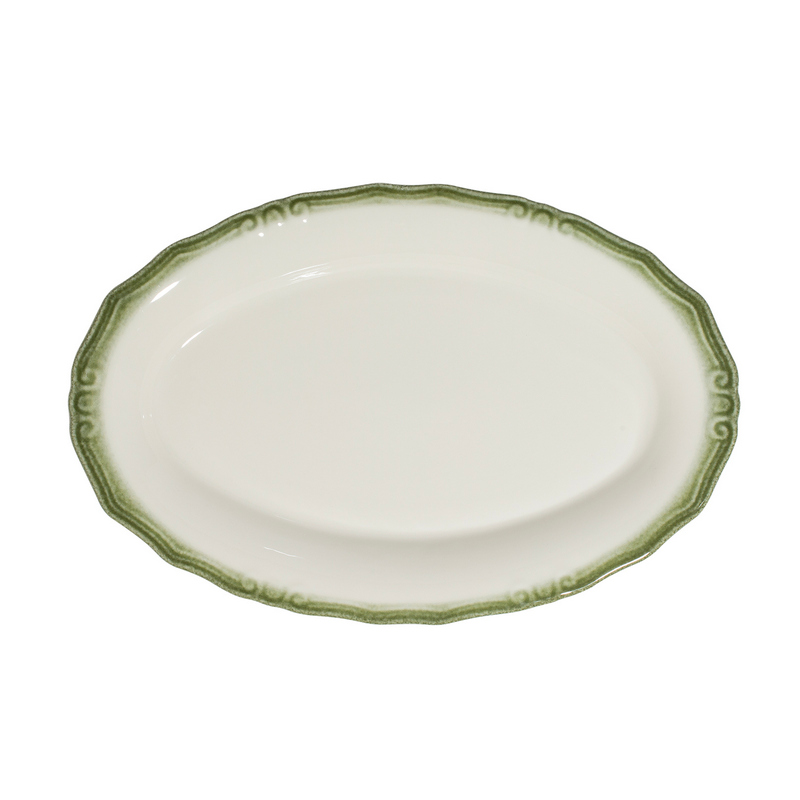 Блюдо овальное 32 см ID FINE, Relic Green (6)