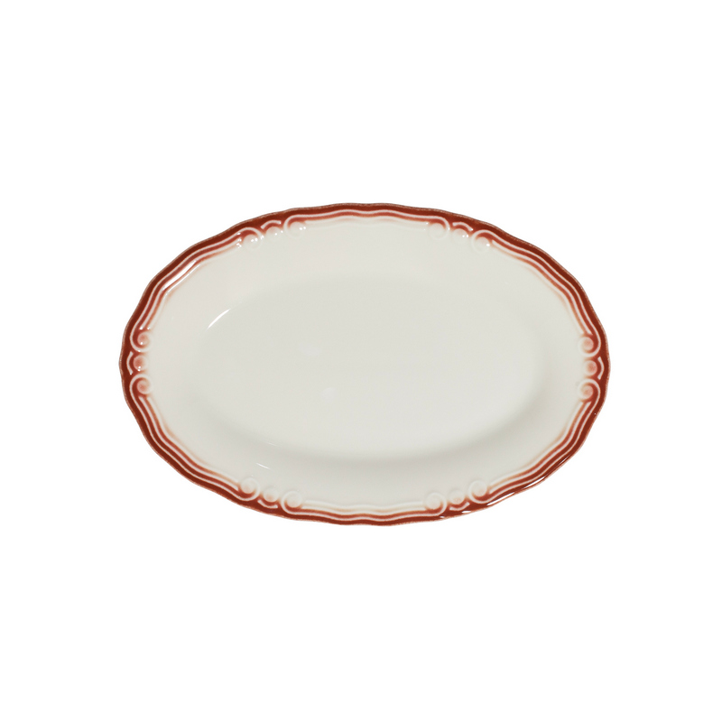 Блюдо овальное 26 см ID FINE, Relic Maroon (6)