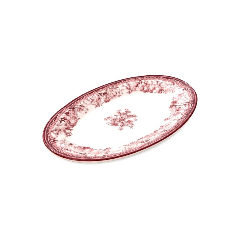 Блюдо овальное 21 см, Porser by ID FINE, Velour Maroon (6)