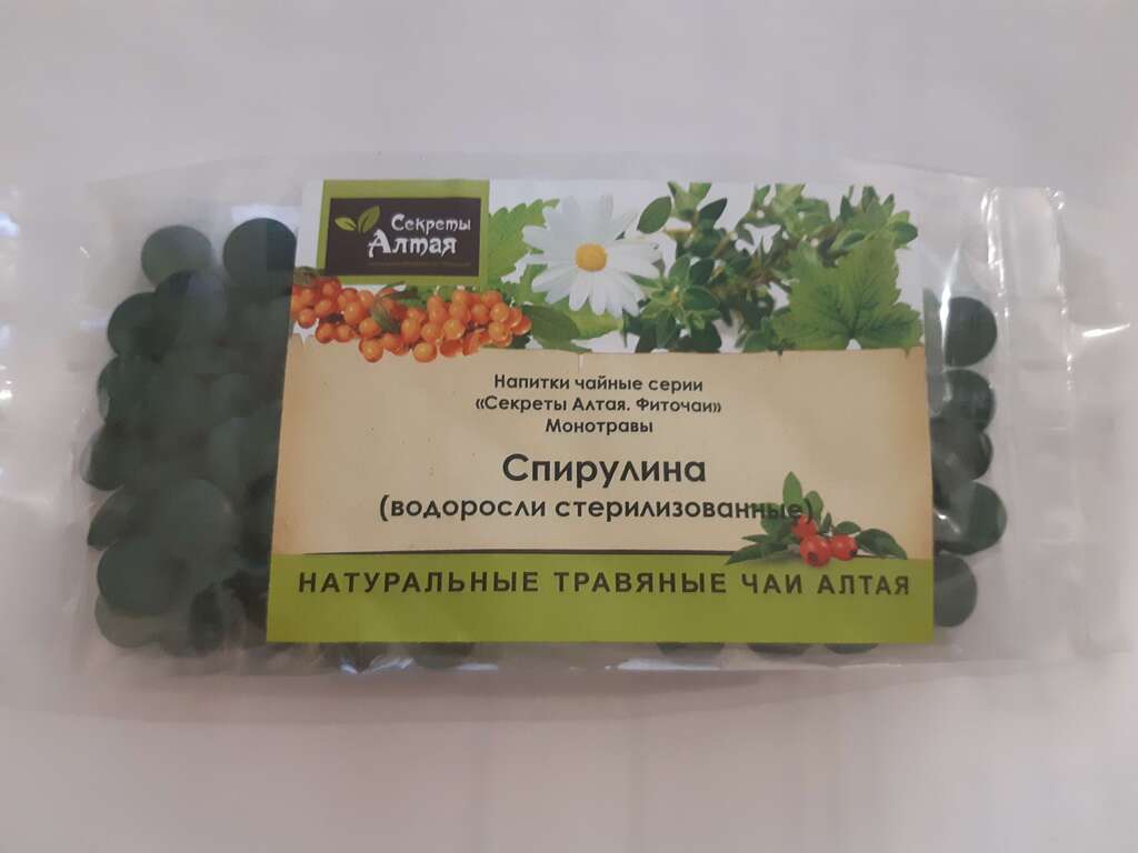 Суперфуды > Спирулина в таблетках, органик 