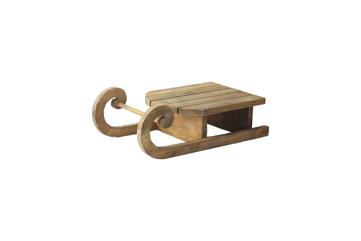 Санки декоративні дерев'яні великі 45см DreamWood