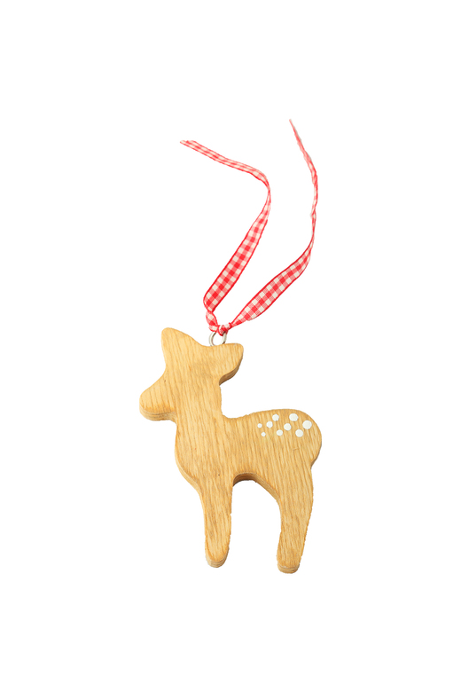 Підвіска ялинкова дерев'яна "Оленятко-пряник" DreamWood