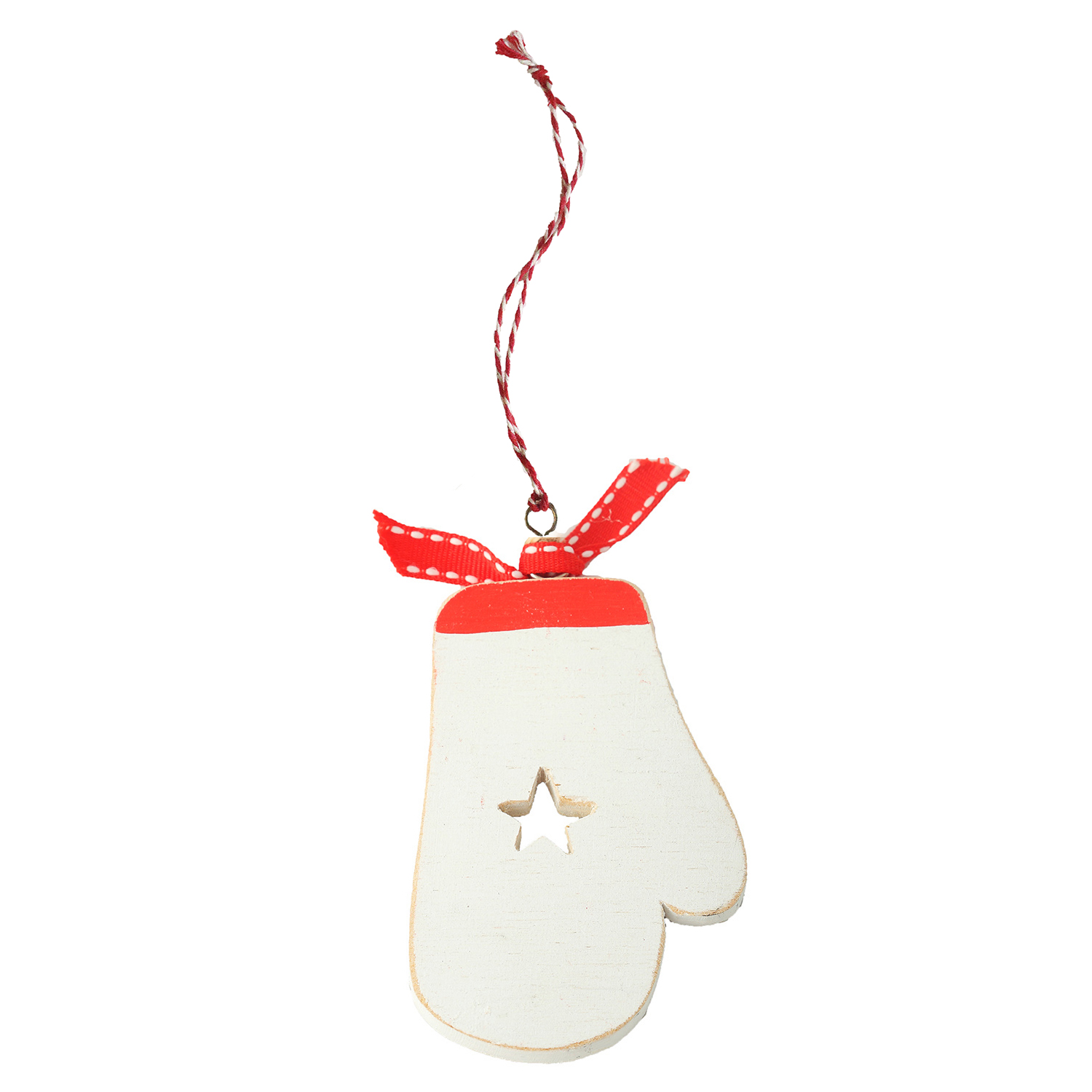 Підвіска ялинкова дерев'яна "Рукавичка" DreamWood