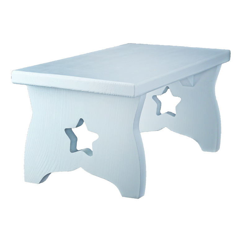 Стільчик дерев'яний вінтажно-голубий із зірочками DreamWood