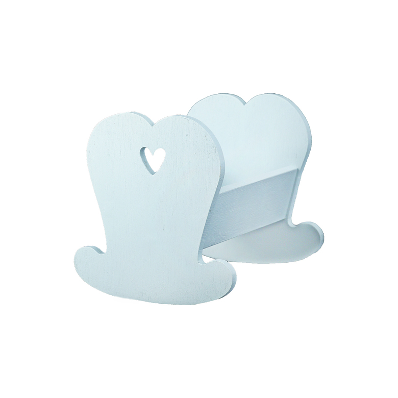 Ліжечко/колиска дерев'яна з сердечком 14см DreamWood