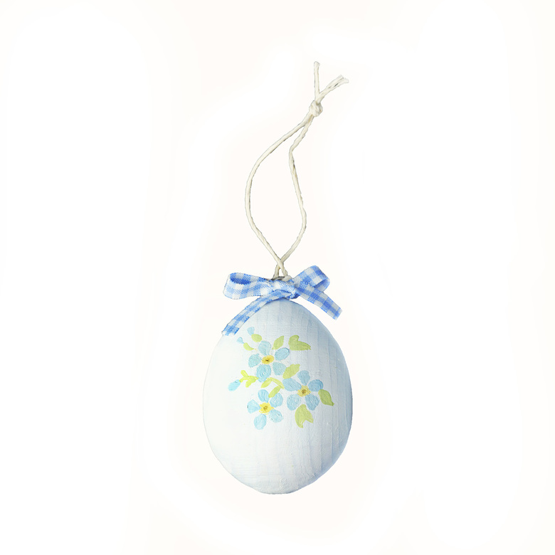 Підвіска дерев'яна "Яйце пасхальне" з незабудками 6см DreamWood