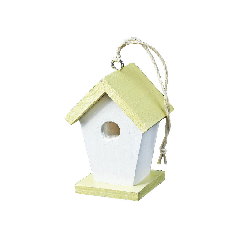 Підвіска дерев'яна "Шпаківня" жовта 7см DreamWood
