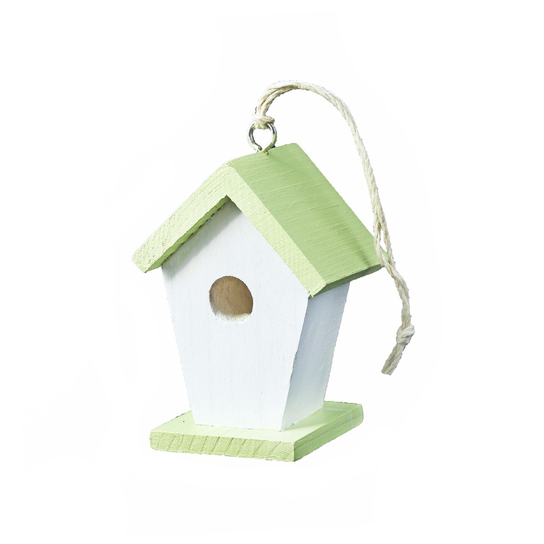 Підвіска дерев'яна "Шпаківня" зелена 7см DreamWood