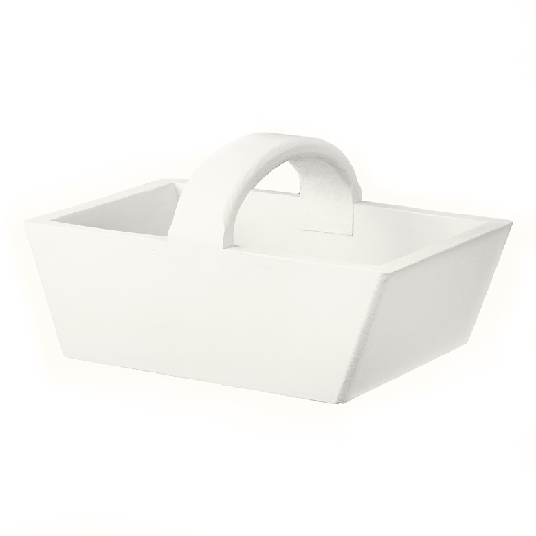 Корзинка дерев'яна біла 24см DreamWood