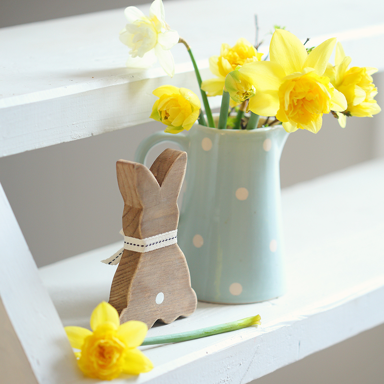 Фігурка дерев'яна зістарена "Зайчик" 13см DreamWood