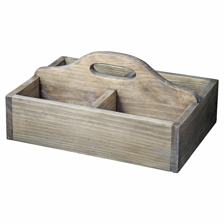 Корзинка з 4-ма відділеннями зістарена 30см DreamWood