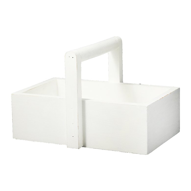 Корзинка дерев'яна біла 25см DreamWood