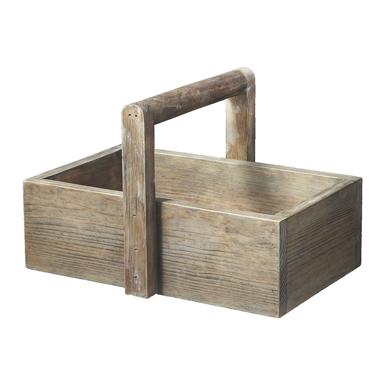 Корзинка дерев'яна зістарена 25см DreamWood