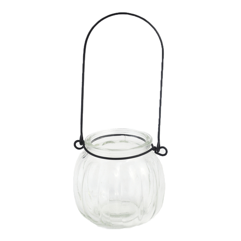 Фонарик-баночка с металлической ручкой