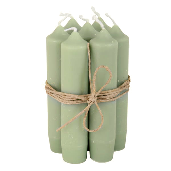 Свічка коротка 11см Dusty Green Ib Laursen
